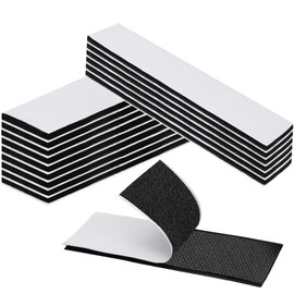 YUEVER Klettband Selbstklebend Extra Stark 16 Stück, 3x10cm Klettverschluss Selbstklebend, Doppelseitiges Klettband für DIY Glatte Oberflächen, Wände, Metall, Fliesen, Kunststoffe, Glas