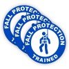 Unbranded 3pcs Fall Protection Trained Hardhat Stickers Decals Safety Helmet
