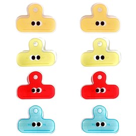 Clips, Set of 8, Acrylic Clips, Cute Student Clips, Document Organizer, Clips, Stationery, Student Supplies, Office Supplies, Surface Protective Film