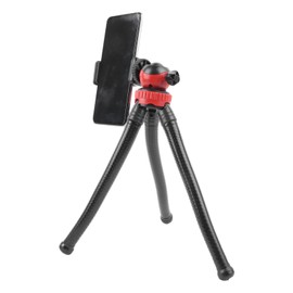 Flexible Tripod Octopus Leg Style, Universal Portable Stand with Clip Mount Holder. 360 Rotation, High Stability. Lightweight for Photography, Travel. Compatible with