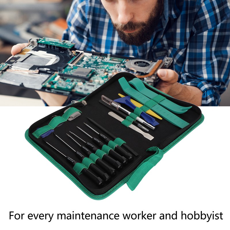 Professional Electronics Opening Pry Tool Repair Kit with Metal Spudger