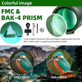 Stscope360 Monocular, 2025 Upgraded Stethoscope 360 Monocular Scope Set for Adults Long Range, High-Definition Flash Telescope, for Bird Watching Camping Travelling Concert (Black 40x60)