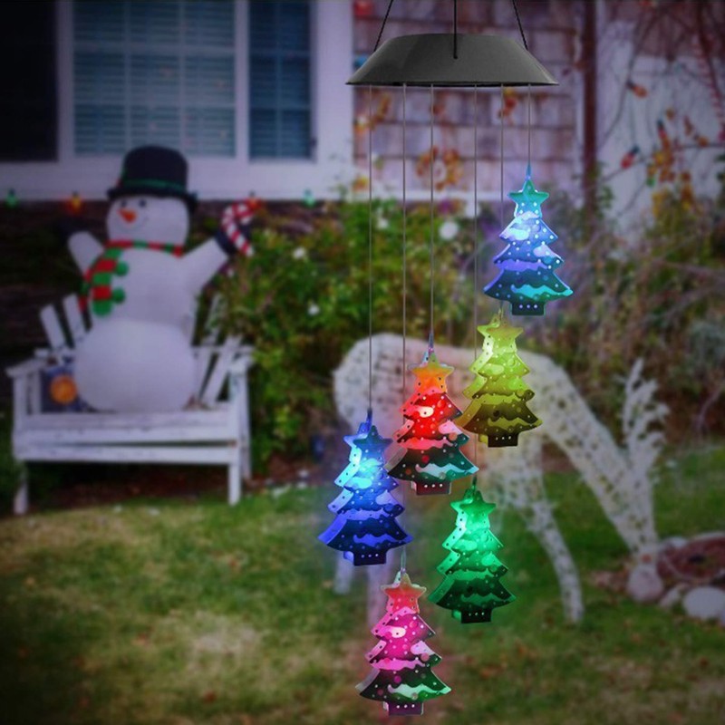 Yard Solar Wind Chime Light LED Solar Powered Wind Chimes