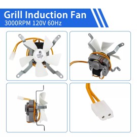Unbranded 120V 60Hz Grill Induction Fanfor Traeger, Pit Boss & Camp Chef Pellet Smokers