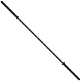 Fitvids Olympic Barbell Bar for Weightlifting and Power Lifting, 700 Pound Capacity, 2 Inch Diameter (7 Feet, Black)