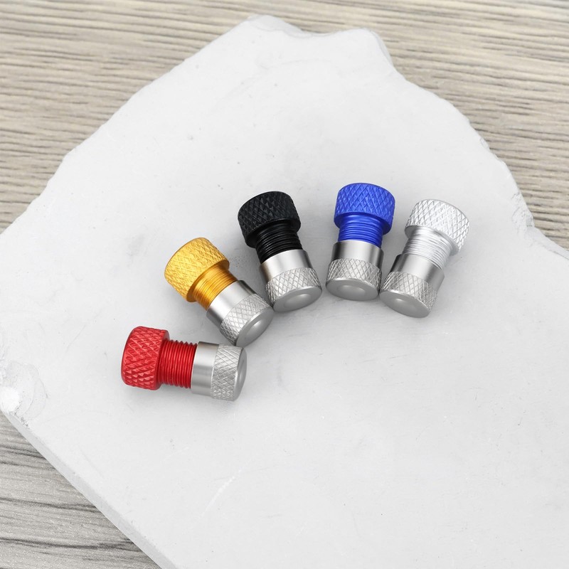 SG Store 10pcs Presta Valve Adapter with Caps, Aluminum Alloy,