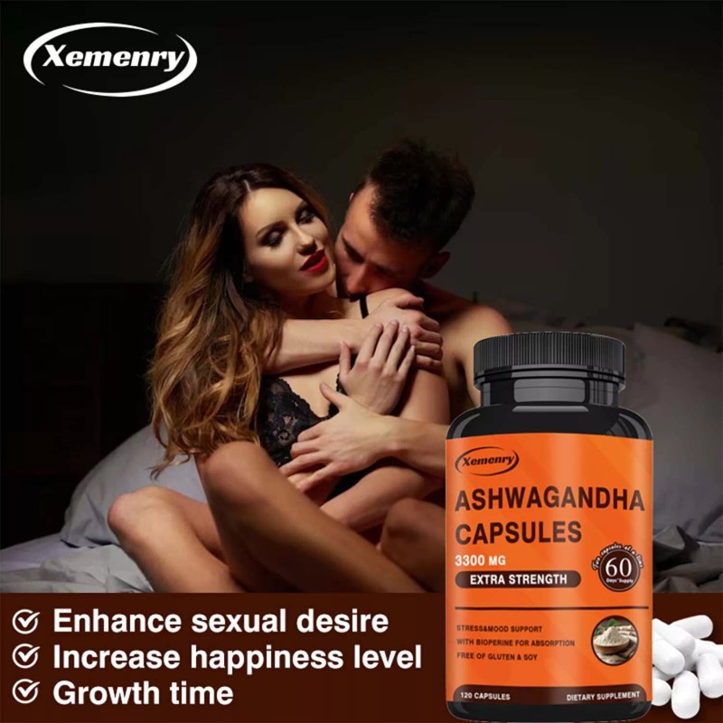 xemenry Ashwagandha 3300mg - High Absorption, Stress Anxiety, Immune Support,