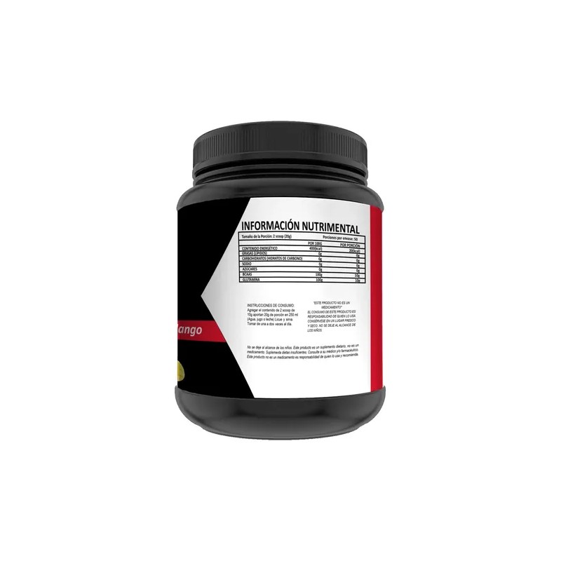 Aminoácidos Bcaas Glutamina Pofo Suplements 1kg 50servis