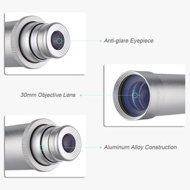 25x30 Pocket Zoomable Monocular Pirate Telescope Portable Collapsible Handheld Vintage Monocular Telescope