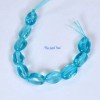 100% Natural Gem Neon Blue Apatite Smooth Oval Tumbled Nugget