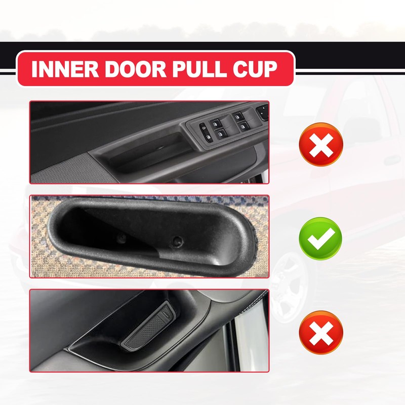 SYudwen Front Right Side Door Pull Handle Cup Trim for