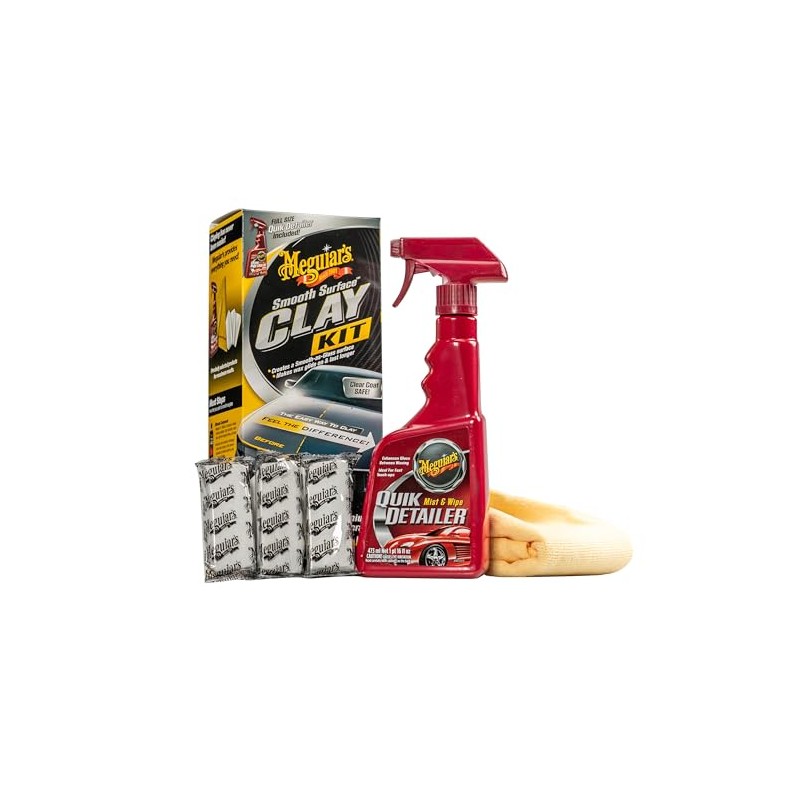 Meguiar's G191700, Smooth Surface Clay Kit, 5 Piezas