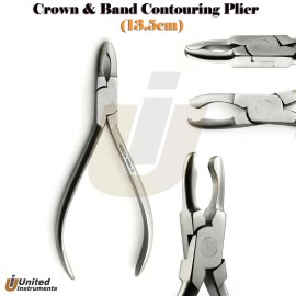 Medentra Orthodontic Loop Forming Plier Braces Band & Bracket Removing Contouring Pliers - Bands & Crown Contouring Plier