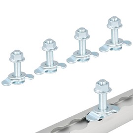 4 Piece Screw Fitting Set for Airline Rail, 20 mm, High-Quality Accessories for Car and Motorcycle, Compatible with All 20 mm Airline Rails, Robust