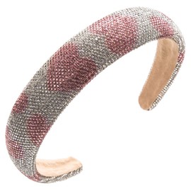 scicent Headband Women's Rhinestone Hair Band Sparkling Crystal Headwear Glitter Non-Slip Headband Boho Hair Accessories Headband Wide Headband Fashion Headband for Women Girls - 26119