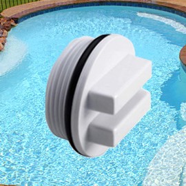 Lohill 2pcs Water Plug, Pool Winter Plug Nozzle, Pool Plug Pool Pipe Plug Thread, Pool Entry Nozzle, for Against Frost on Swimming Pools, Drain Pipes
