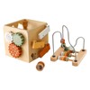 Smartwo Wooden Motor Skills Cube, Motor Skills Toy, Multifunctional 6