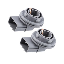 Motoforti Headlight Headlamp Bulb Holder Socket, for Hyundai Accent 2006-2011, Plastic, No.921603C000, Gray, 2pcs