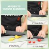 16-Piece Kitchen Knife Block Set with Cutting Board - German