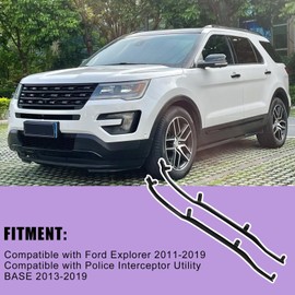 XQSMWF Rear Left and Right Side Rear Door Weatherstrip Seal Set Compatible with Ford Explorer 2011-2019# BB5Z7825324B BB5Z7825325B