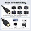 Micro HDMI to HDMI Cable Cord Compatible with Sony A7