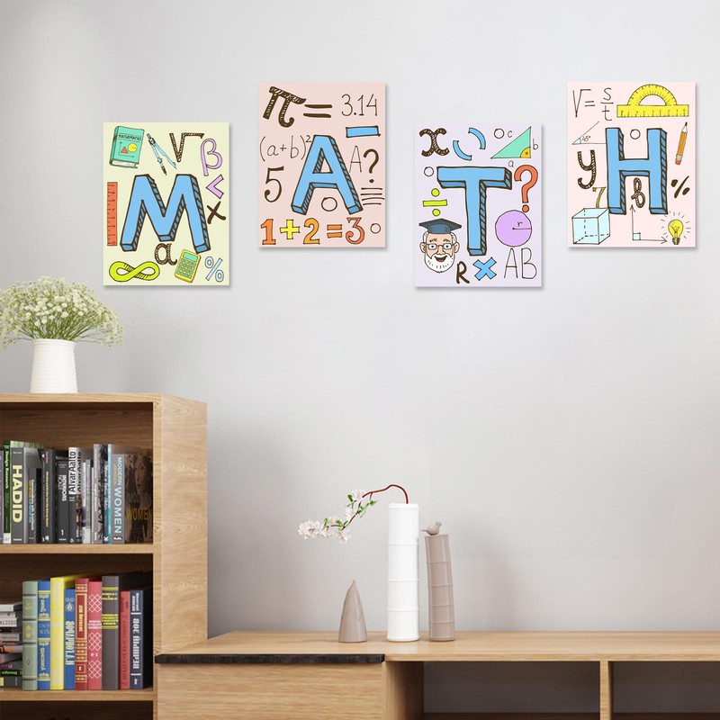Educational Math Posters for Toddlers Kids Classroom Signs Must Haves