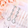 Clearine Women's Elegant Wedding Bridal Crystal Teardrop Chandelier Dangle Earrings