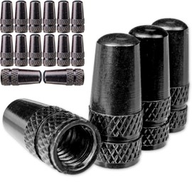 Bicycle Valve Caps Aluminium Pack of 8 Red for Bicycle Tyres with Dunlop and Presta Valve, Replacement Valve Caps, Tyre Valve Cover, Bicycle Tyre, Air Valve Cap, Bicycle Inner Tube