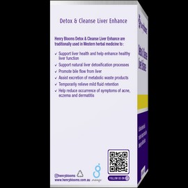 Henry Blooms Detox & Cleanse Liver Enhance 60 Capsules