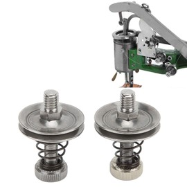 Industrial Sewing Machine Thread Tension Regulator Assembly, 2pcs Stainless Steel Parts for Shoe Mending Machines, Convenient for All Sewing Needs