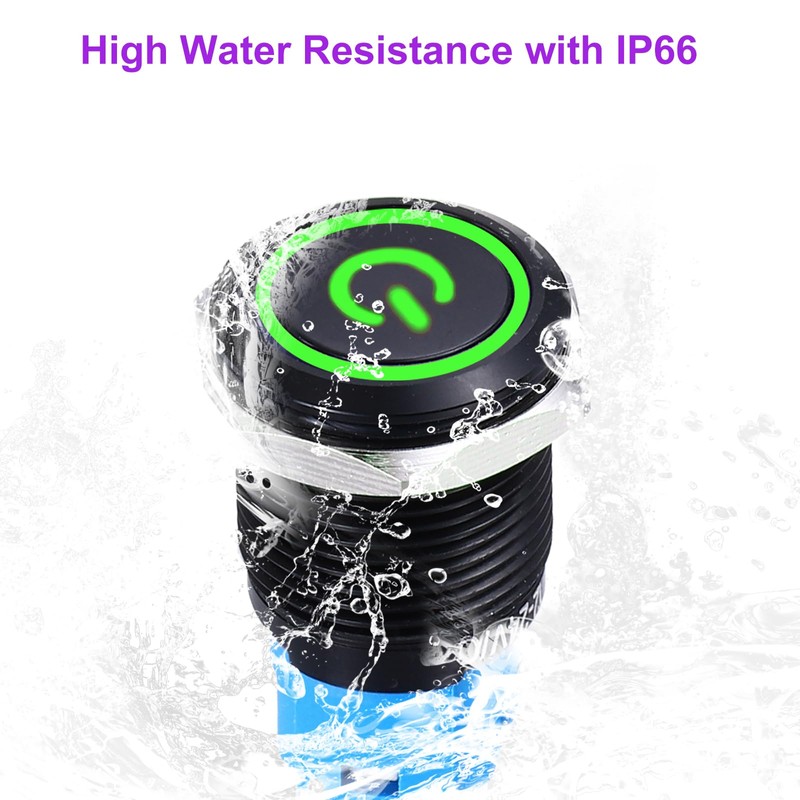 DMiotech 2 Pack 19mm / 3/4" Aluminium Alloy Momentary Push