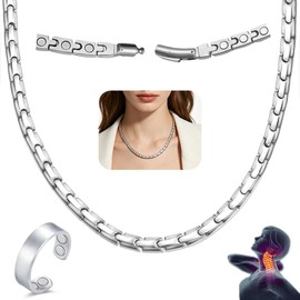 Magnetic Titanium Necklace for Women & Men, Ultra Strength Magnets