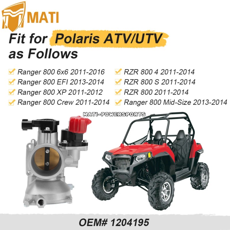 M MATI Throttle Body for Polaris Ranger 800 Crew 800