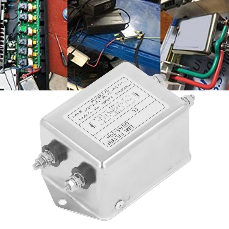 Noise Suppressor Power EMI Filter Single Phase Line Conditioner AC115V