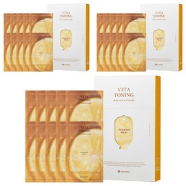 Leaders Vita Toning Skin Renewal Mask 25ml, Pack of 10, 3 / 리더스 비타 토닝 스킨 리뉴얼 마스크 25ml, 10개입, 3개