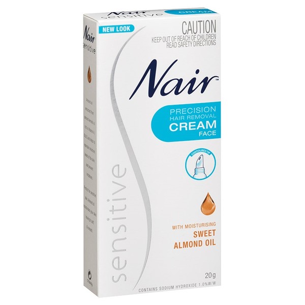 Nair Sensitive Precision Facial Hair Remover Cream 20g