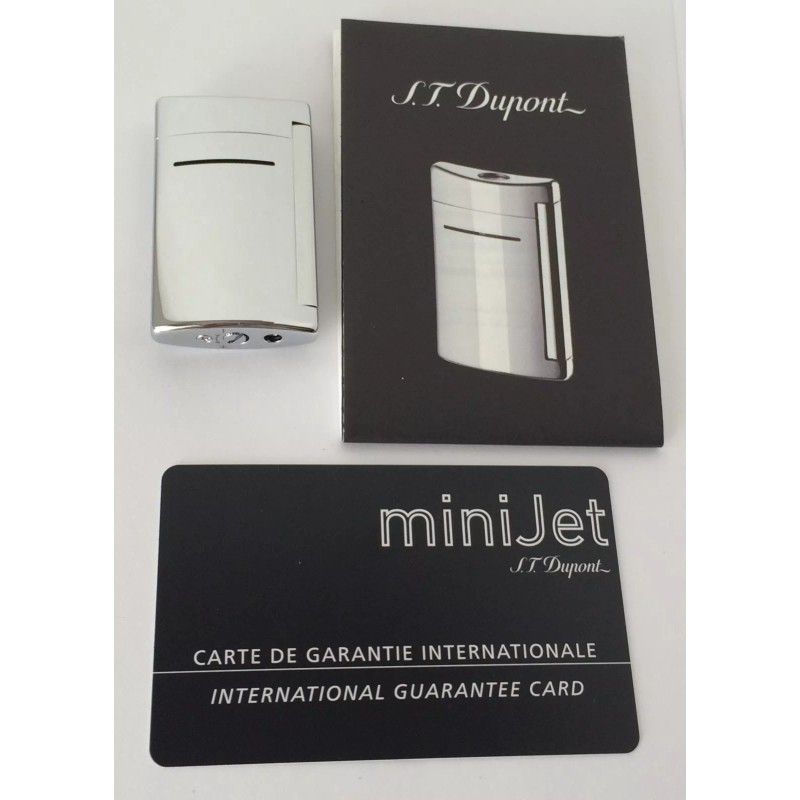 Dupont S.T. Dupont MiniJet Torch Flame Lighter, Chrome Grey, 10020