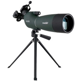 SVBONY SVBONY SV28 Spotting Scopes with Tripod, Angled 25-75x70mm Spotter Scope with Phone Adapter, Waterproof Fogproof Spotting Scope for Bird Watching, Target Shooting, Wildlife Viewing