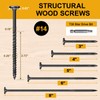 #14 x 5 Wood Structural Lag Screws 108Pcs Star Drive