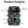 4K 30MP Trail Camera IP66 Water Resistant Hunting Camera with