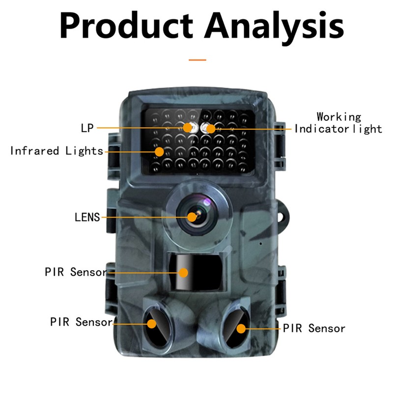 4K 30MP Trail Camera IP66 Water Resistant Hunting Camera with