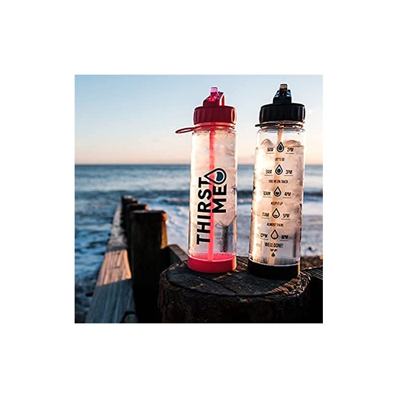 Thirstme Lilac 900ml Hydration Tracker water bottle