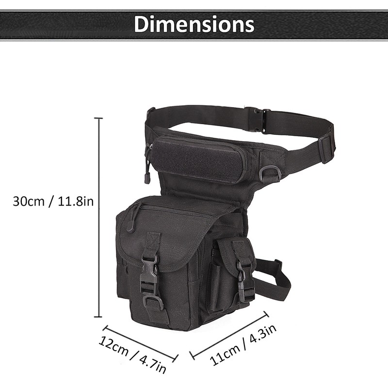 Drop Leg Bag Waterproof Thigh Waist Packs Pouch for Traveling