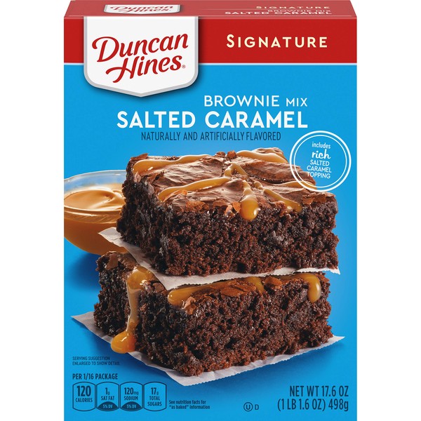 Duncan Hines Signature Salted Caramel Brownie Mix, 17.6 oz