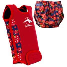 Konfidence Baby Swim Set - Babywarma with a Free Reusable Swim Nappy! (Strawberry, BWRB06-06,OSSN08)