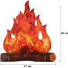 3D Decorative Cardboard Campfire Centerpiece Artificial Fire Fake Flame Paper