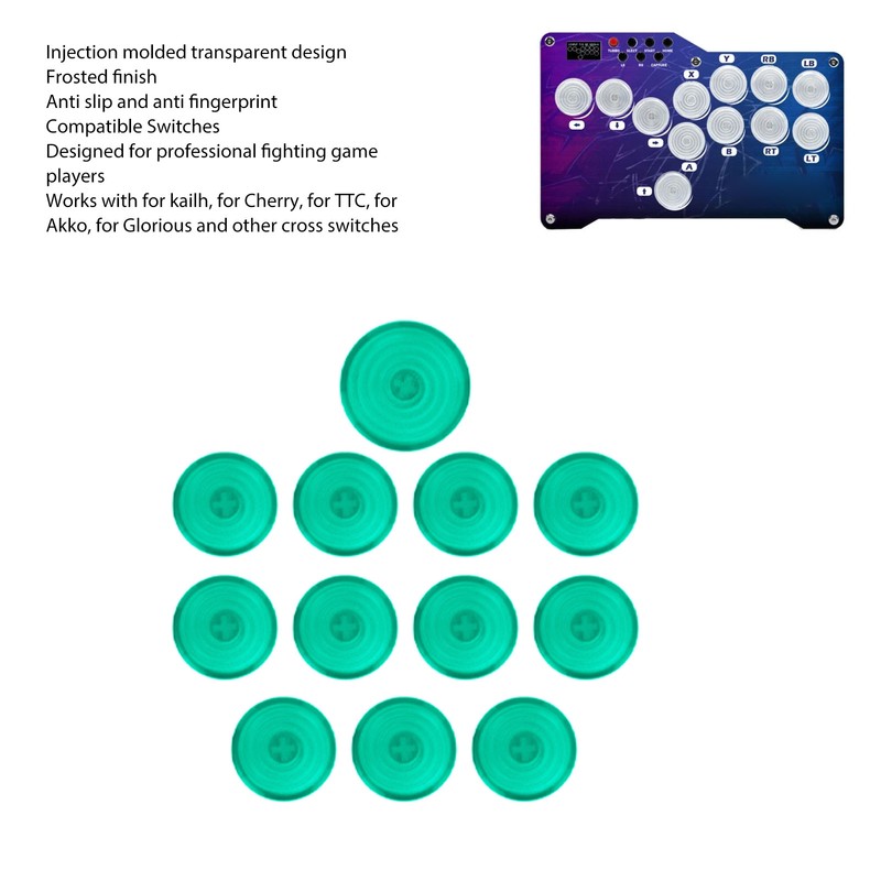 12pcs Arcade Button Cover 20.2mm 25.3mm Mechanical Push Button Cover