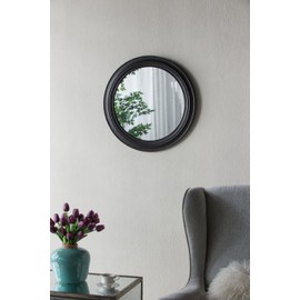TREATLIFE HOME Vintage-Inspired Circle Wall Mirror for Timeless Elegance, Living Room, Bathroom, or Office, 23.5-Inch