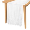 PATIKIL 10 Ft Cheesecloth Table Runner Rustic Gauze Terracotta Cheese