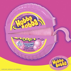HUBBA BUBBA Bubble Gum Tape - Original Chewing Gum Bulk Pack, 2 oz, Pack of 6 Candy Bulk